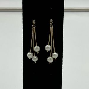 Vintage Gold and Pearl Earrings